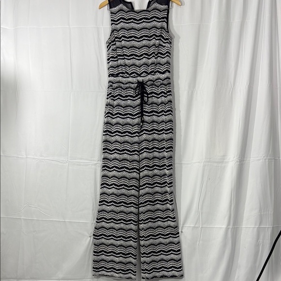 Taylor Black and White Patterned Jumpsuit - Picture 1 of 10
